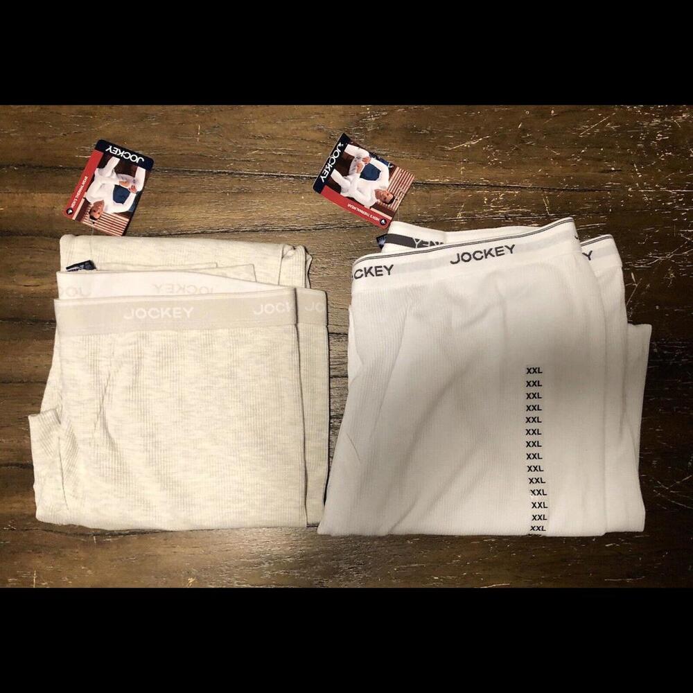 Vintage Jockey Thermal Wear Waffle Pant Lot of 2 Men’s Size XXL NWT
